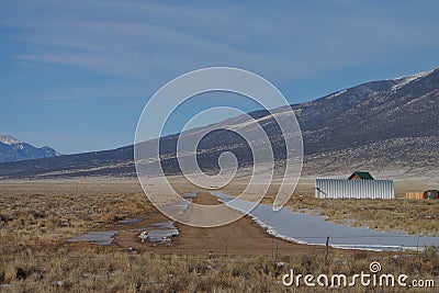 Arizona airstrip Stock Photo