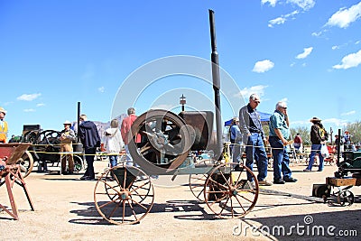 Arizona, Apache Junction: Hit & Miss Flywheel Engine - Fairbanks Morse, Type Z, 1918 Editorial Stock Photo