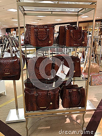 Brahmin Handbags in a Department Store Editorial Stock Photo