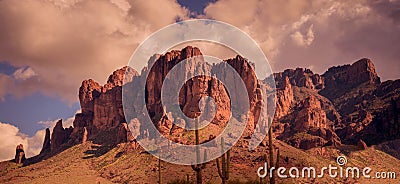 Arizona desert wild west landscape Stock Photo