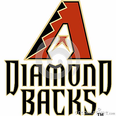 Arizona Diamondbacks baseball club logo. USA. Editorial Stock Photo