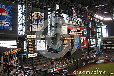 Arizona Diamondbacks - Chase Field Editorial Stock Photo