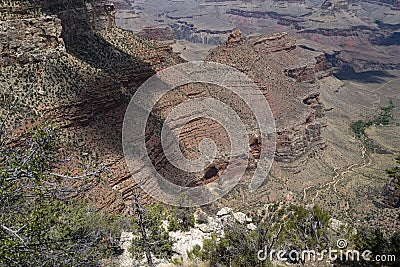 Arizona Horseshoe Bend in Grand Canyon. Grand Canyon. Colorado River. National Park. Famous hiking place. Sunset in Stock Photo