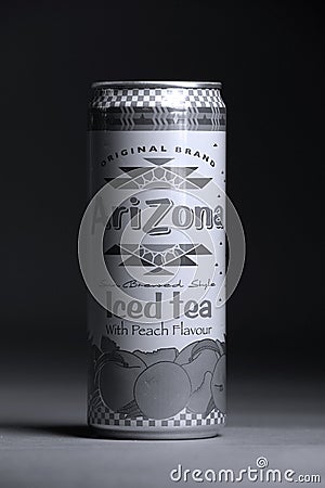 Arizona Iced Tea, American brand of tea Editorial Stock Photo