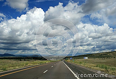 Arizona Interstate Highway Stock Photo