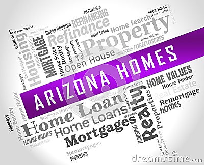 Arizona Luxury Homes Shows High Class Accomodation 3d Illustration Stock Photo