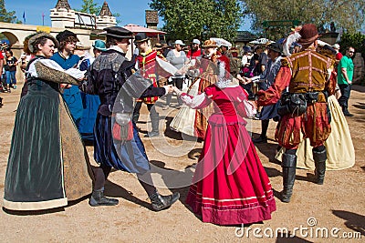 Arizona Renaissance Festival Entertainers Editorial Stock Photo