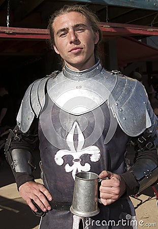 Arizona Renaissance Festival Knight Man Editorial Stock Photo