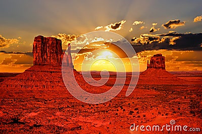 Arizona sunrise Stock Photo