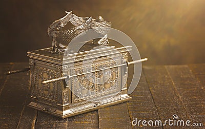 Ark of the Covenant in Dramatic Sunlight Stock Photo