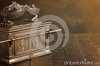 Ark of the Covenant in Dramatic Sunlight Stock Photo
