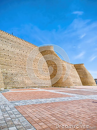 Ark fortress, Bukhara, Uzbekistan, Central Asia Stock Photo