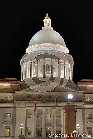 Arkansas State Capitol Dome Stock Photo