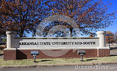 Arkansas State University Mid-South, West Memphis, Arkansas Editorial Stock Photo