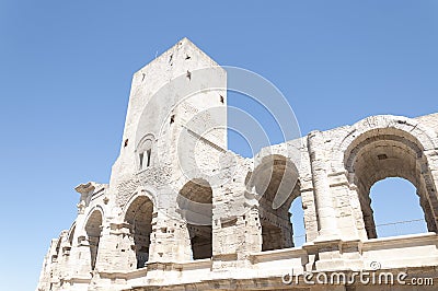 Arles Amphitheatre Stock Photo