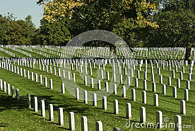 Arlington Cemetery Stock Photo