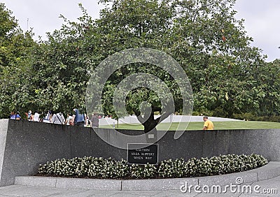 Arlington Cemetery,August 5th:Arlington National Cemetery Tree from Virginia Editorial Stock Photo