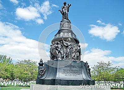 Arlington Cemetery Confederate Memorial 2010 Stock Photo