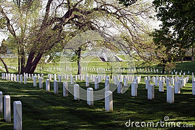 Arlington Gravestones Stock Photo