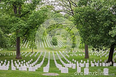 Arlington National Cemetery in Washington DC Editorial Stock Photo