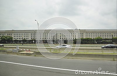 Arlington,Virginia,5th July: The Pentagon building from Arlington in Virginia USA Editorial Stock Photo