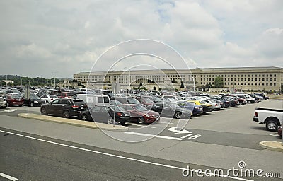 Arlington,Virginia,5th July: The Pentagon building from Arlington in Virginia USA Editorial Stock Photo