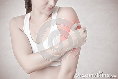 Arm Pain Stock Photo