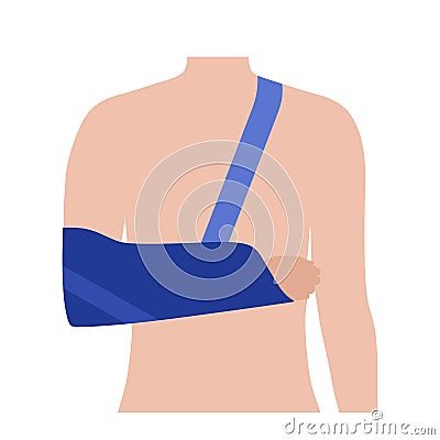 Arm sling concept Vector Illustration