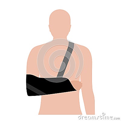 Arm sling concept Vector Illustration