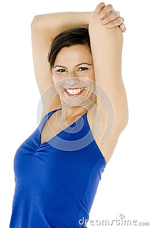 Arm Stretch Stock Photo