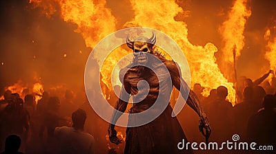 armageddon end of devil Satan doomsday judgment Stock Photo