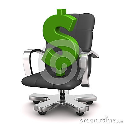 Armchair Dollar Stock Photo