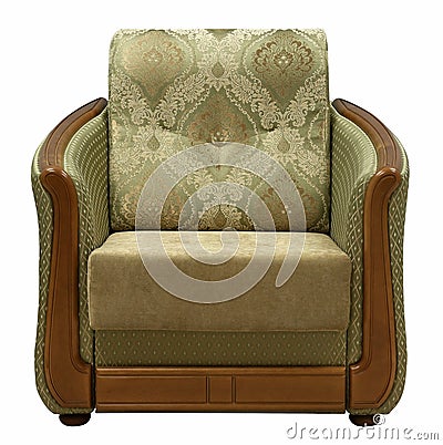 Armchair isolated on white background. Including clipping path Stock Photo
