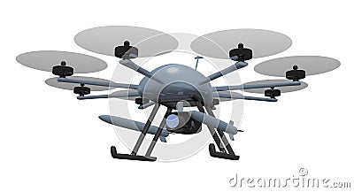 Armed drone Stock Photo