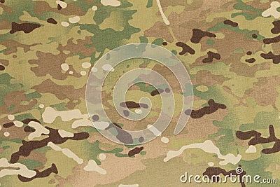 Armed force multicam camouflage fabric Stock Photo