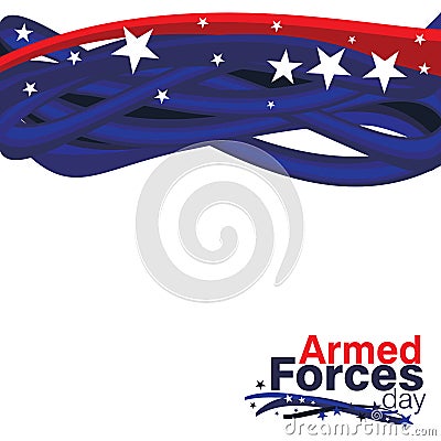 Armed Forces Day Cartoon Illustration