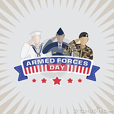 Armed Forces Day Vector Illustration