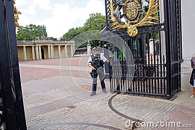 Armed security Editorial Stock Photo