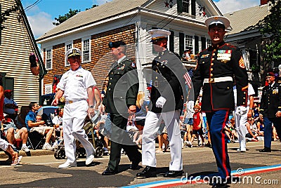 Armed Service Salute Editorial Stock Photo