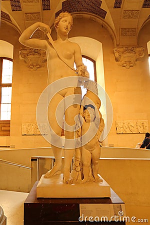 Armed Venus statue at Louve museum in Paris Editorial Stock Photo