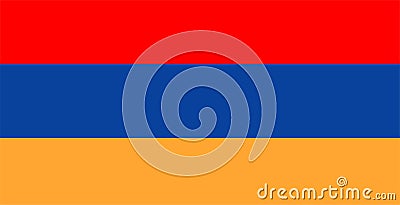 Armenia flag vector.Illustration of Armenia flag Vector Illustration
