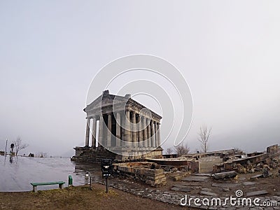 Armenia, Garni ancient monastery on the mountain Editorial Stock Photo