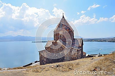 Armenia, monastery of the 1st century Sevanavank, Surb Arakelots Stock Photo