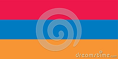 Armenia official flag Vector Illustration