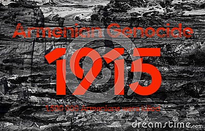 Armenian genocide 1915-2021. Armenian genocide memorial day Stock Photo