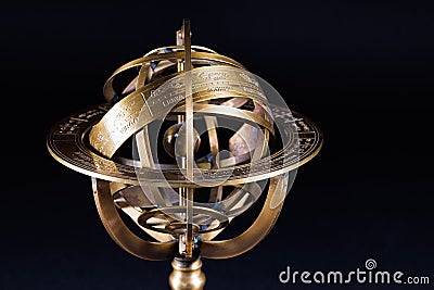 Armillary Sphere - Astrolabe Globe Stock Photo