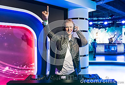 Armin van Buuren, wax sculpture, Madame Tussaud Editorial Stock Photo