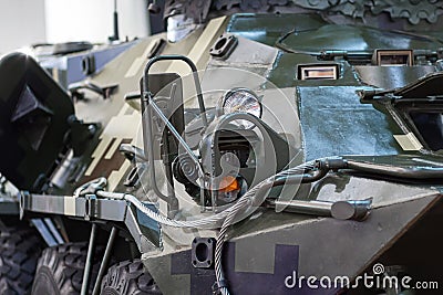 Armor and attachments armored closeup Stock Photo