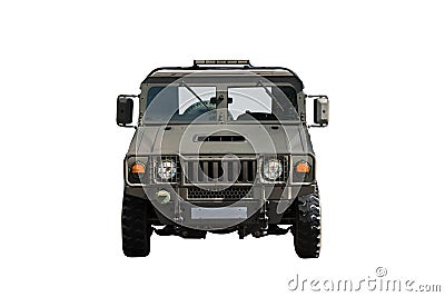 Armored Car isolated on a white background. Stock Photo