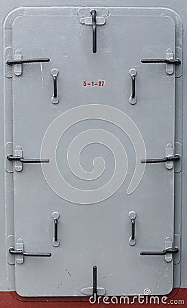 Armored door Stock Photo